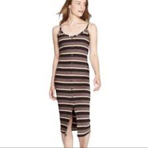 Wild fable tank dress‎ striped midi